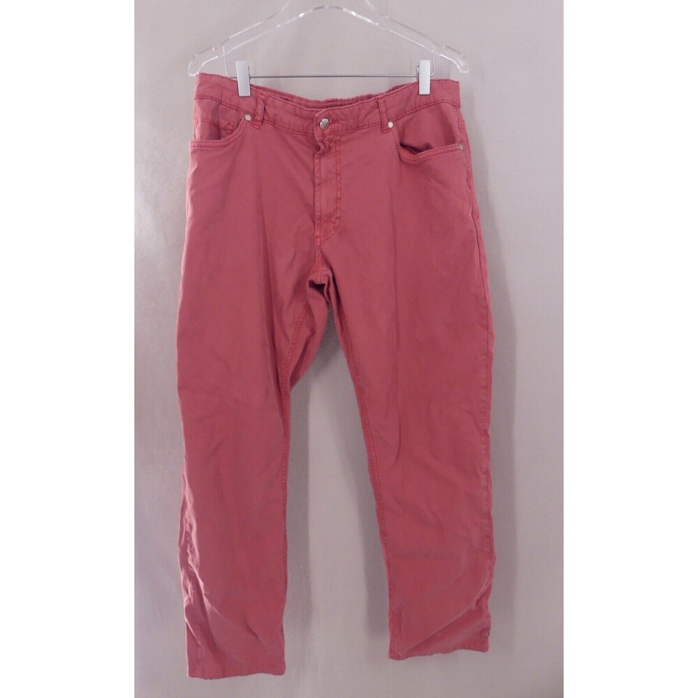 Peter Millar 36 Mens Pants Collection Tencel Cotton Stretch 5-Pocket Red Golf